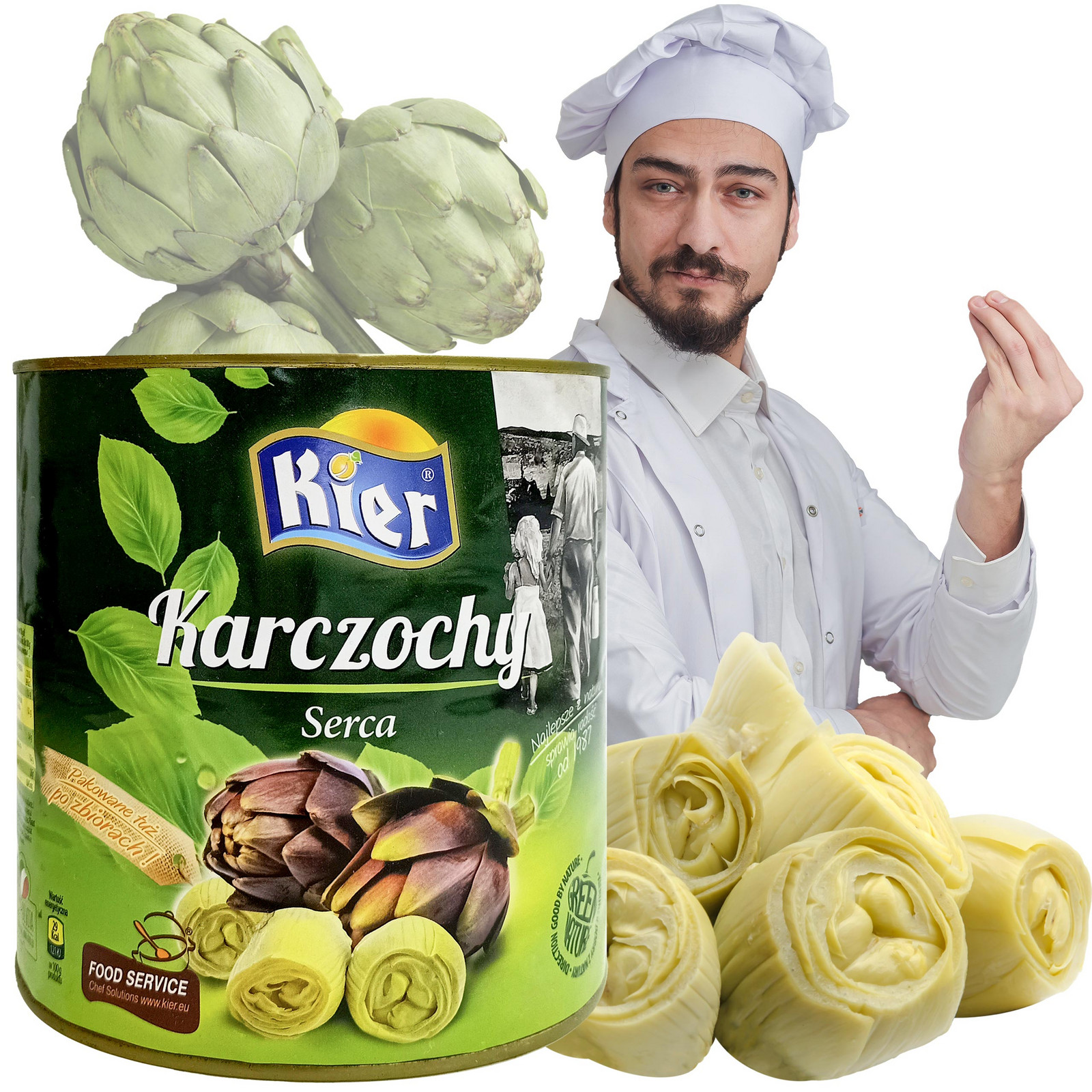 Artyčoky Serca 2500g Karczoch konzerva Španělsko