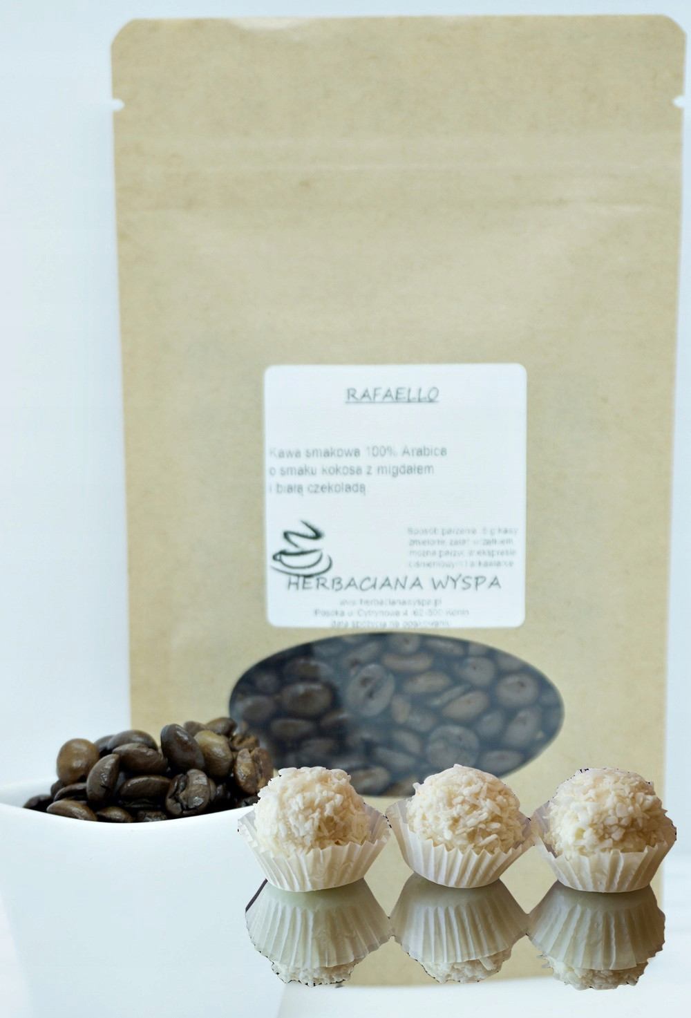 Rafaello 500 g zrnková/mletá ochucená káva