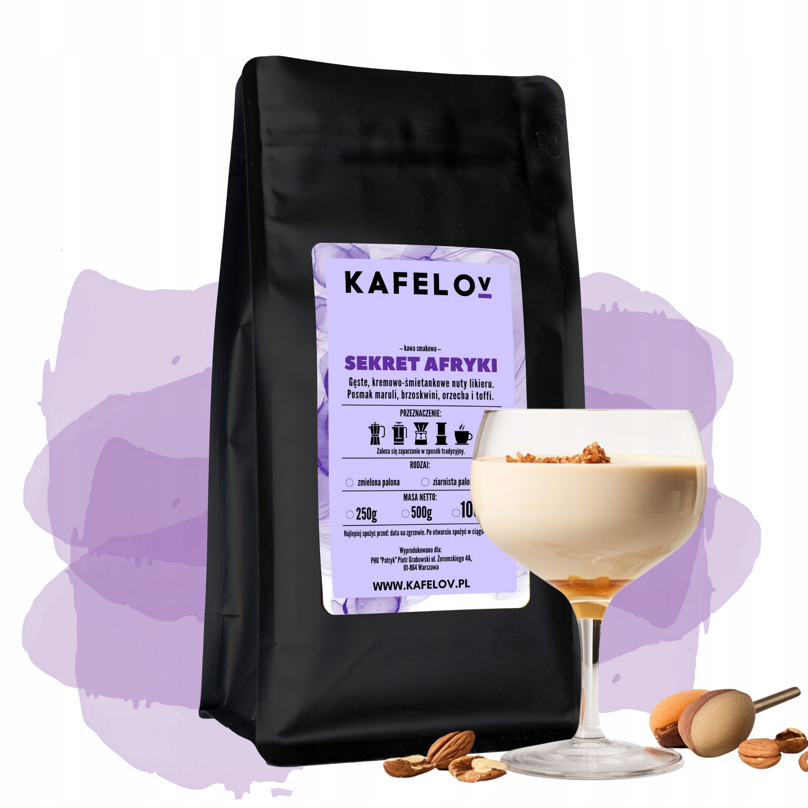 Káva zrnková ochucená 1 kg Tajemství Afriky arabika čerstvě pražená