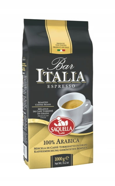 Saquella Káva zrnková 100% Arabica Bar Italia 1kg