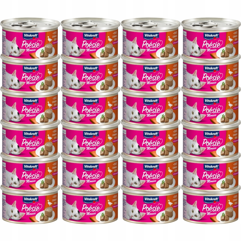 Krmivo pro kočky Vitakraft Poesie Mus kachna 24x85g