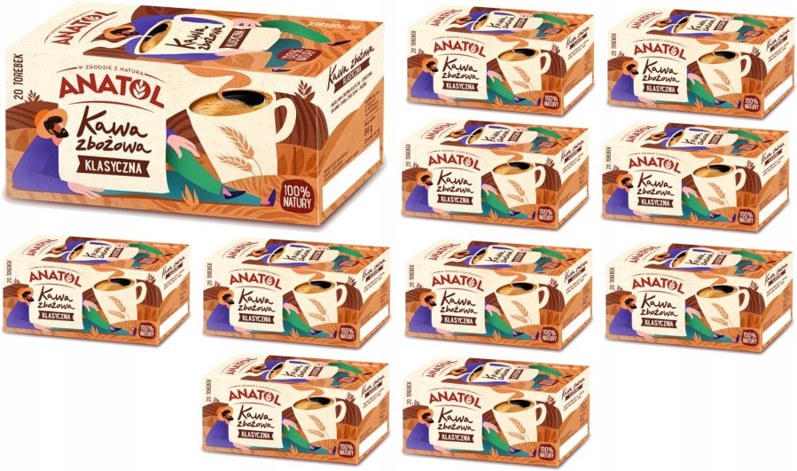 12x Anatol Káva obilná klasická expresní 20 x 4,2 g