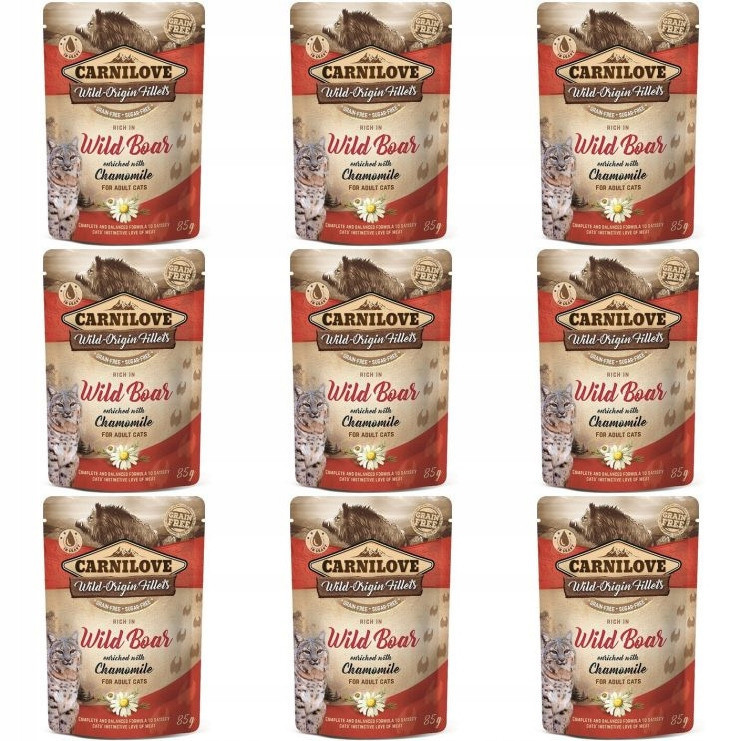Mokré krmivo pro kočky Carnilove zvěřina 85 g 9ks