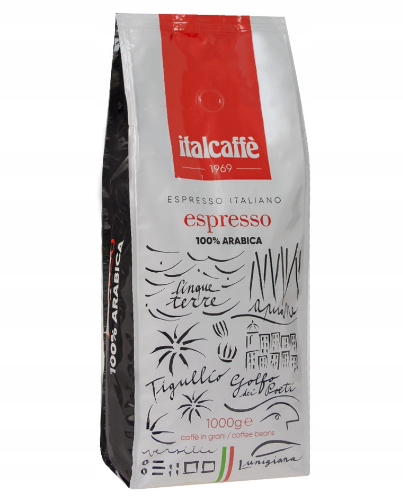 Káva zrnková Italcaffe Espresso 100% Arabica 1kg Dárek videokniha
