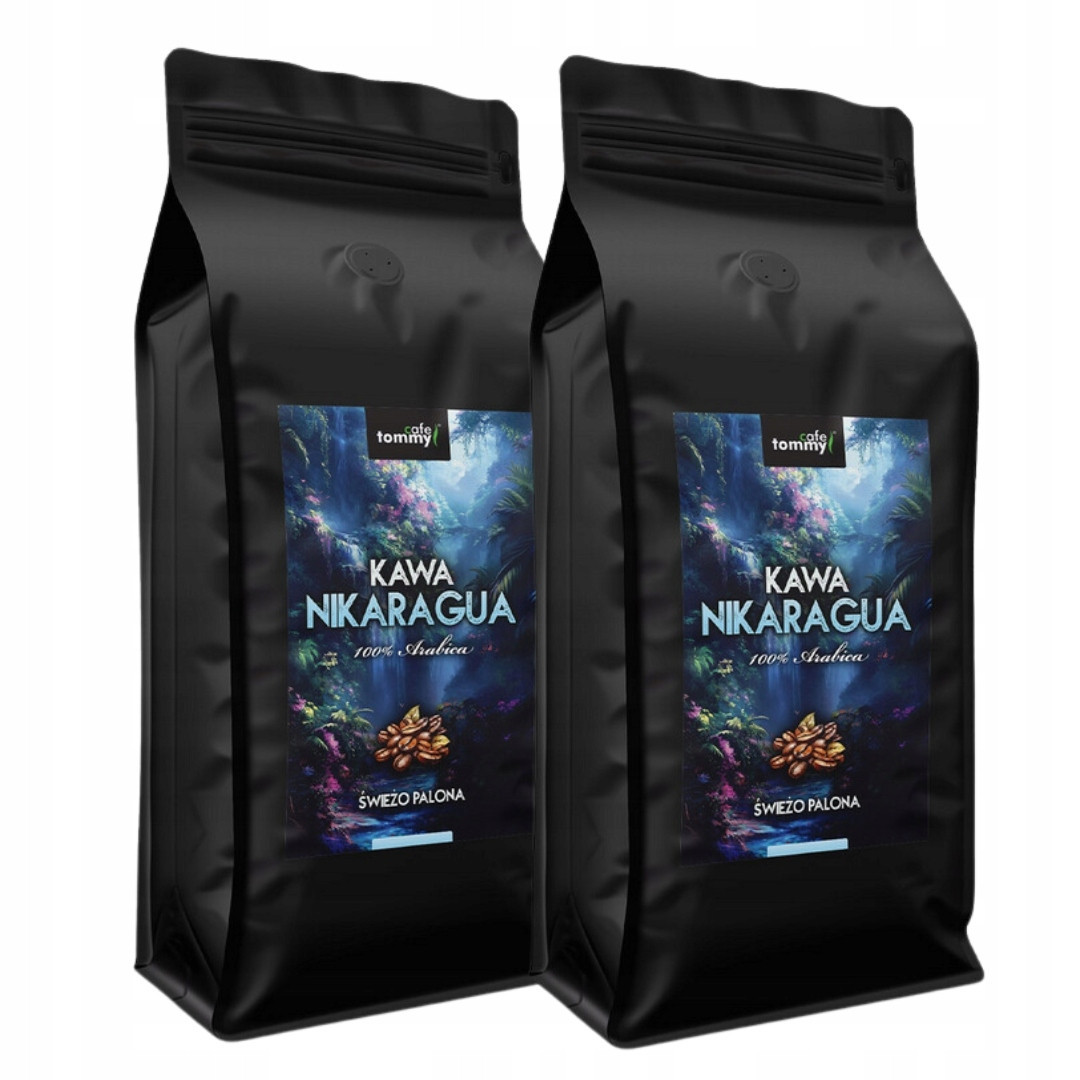 Tommy Cafe Káva Zrnková Arabica 100% Nikaragua Sada 2x1kg