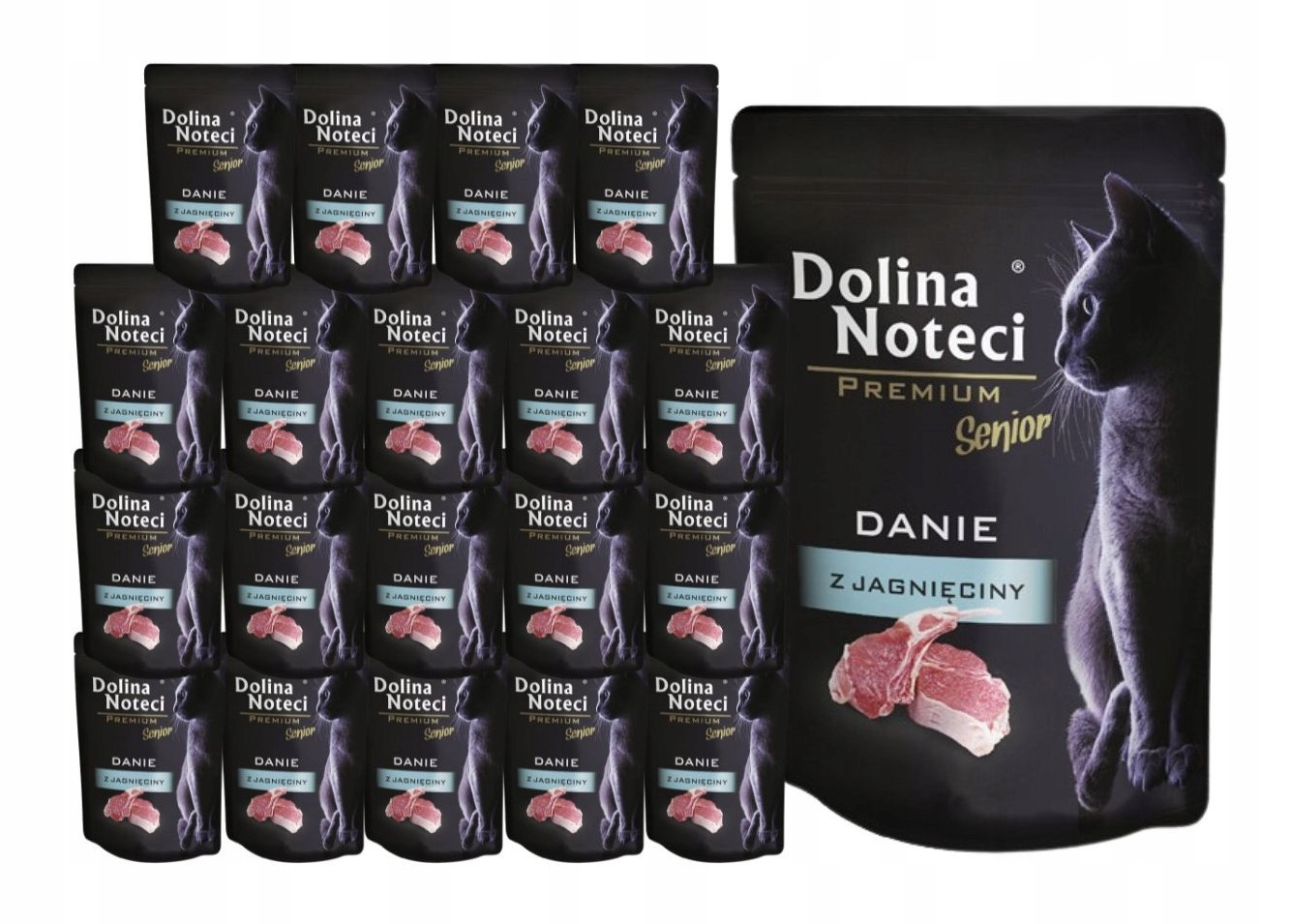 Dolina Noteci Premium mokré krmivo pro kočky Senior z jehněčího masa 20x85 g