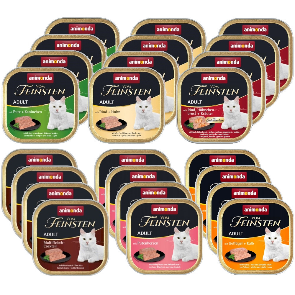 Mokré krmivo pro kočky Animonda Vom Feinsten Classic MIX Chutí 24x100 g