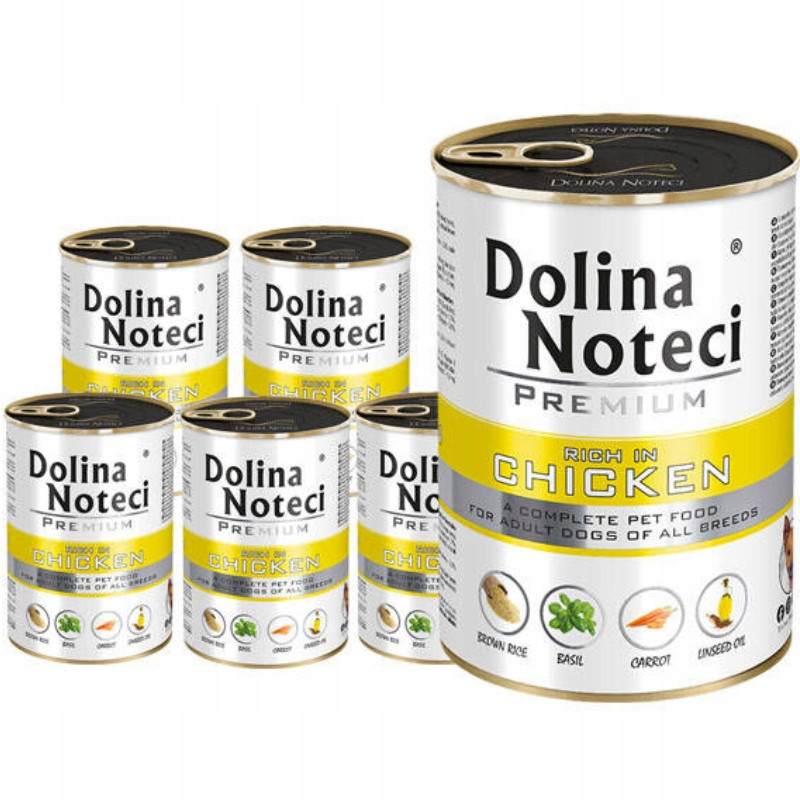 Dolina Noteci Premium bohaté na kuřecí krmivo mokré pro psa 12x400g