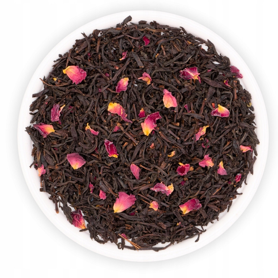 Čaj Černý Listový Earl Grey Růžový Okvětní Lístky Růže Tokyo Teaverso 500G