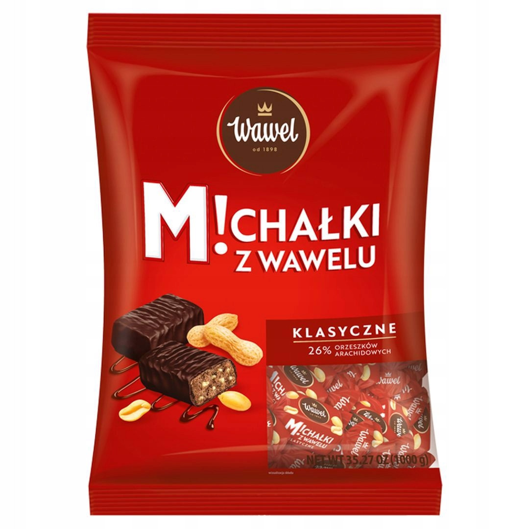 Wawel Michałki z Wawelu Bonbóny v čokoládě klasické 1000 g