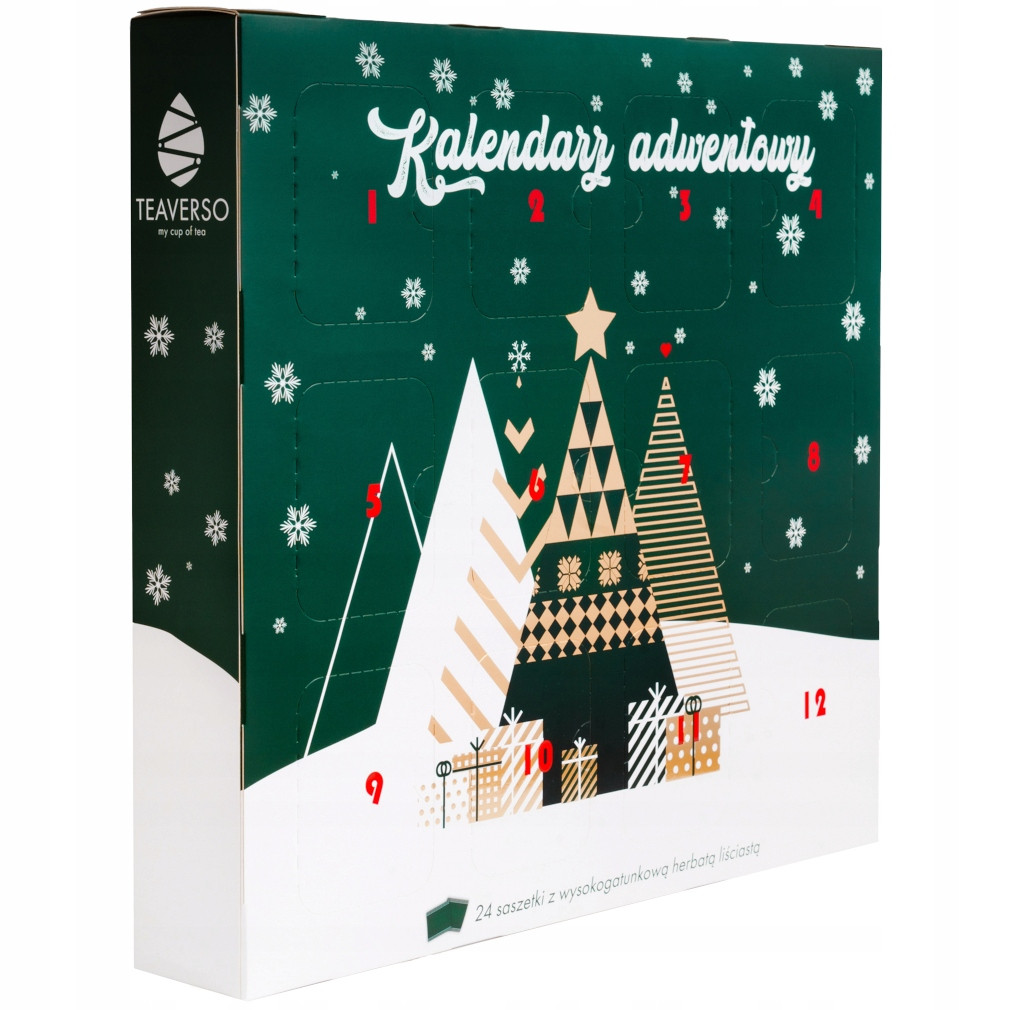 Adventní Kalendář S Prémiovým Listovým Čajem 24 Čajů dárek Teaverso