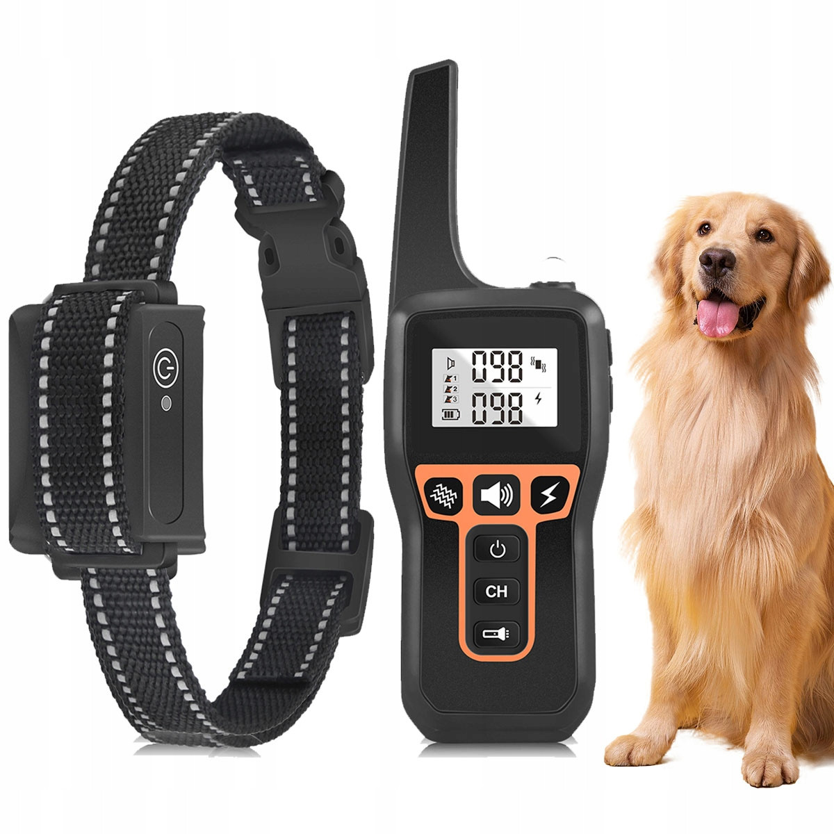 Elektrický protištěkací výcvikový obojek pro psa Treser 1000 m Pilot