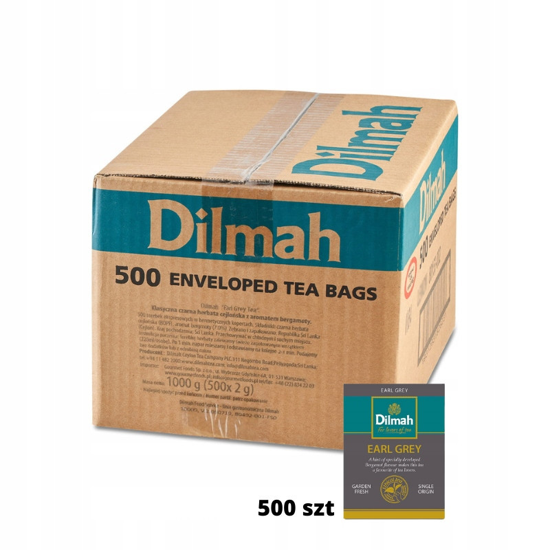 Dilmah Čaj Černý Earl Grey 500 obálek