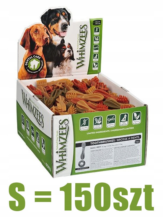 Whimzees Kousátko Box Kartáček S 150 ks