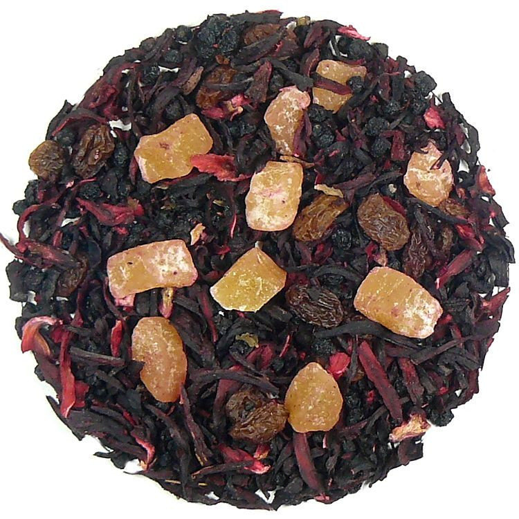 čaj Ovocná višeň Rum Ibišek rozinky 1kg