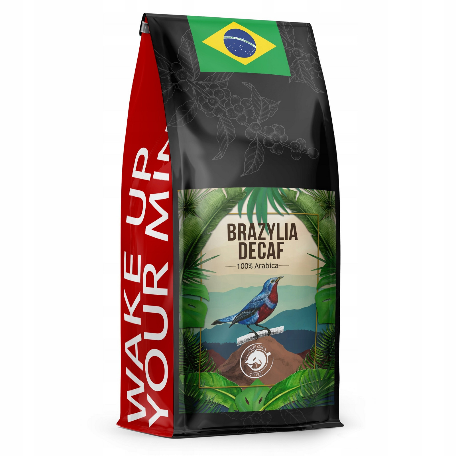 Káva zrnková Brazílie Bez Kofeinu Decaf 1KG 100% Arabica Blue Orca