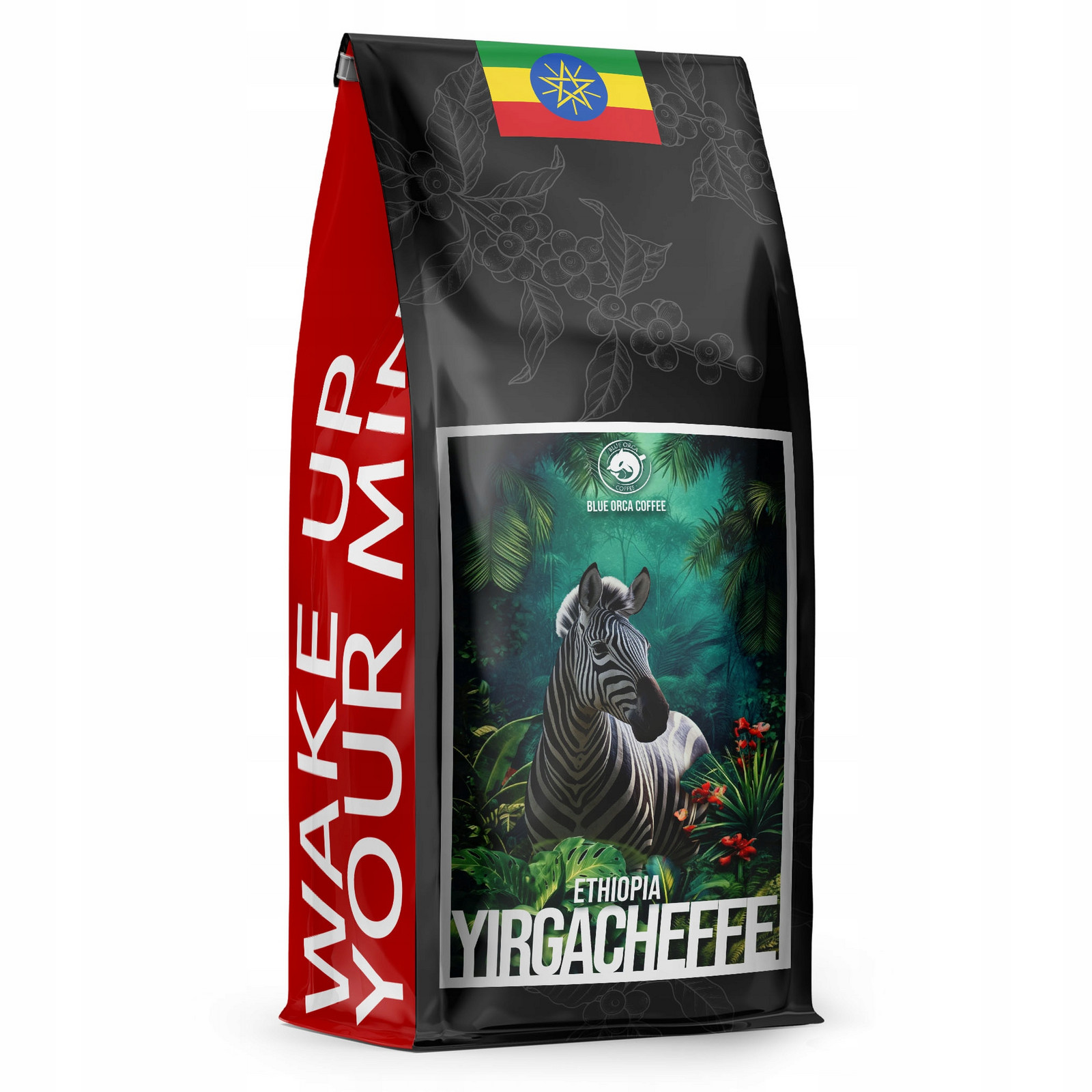 Káva Zrnková Ethiopia Yirgacheffe Čerstvě pražená- 100% Arabica Blue Orca