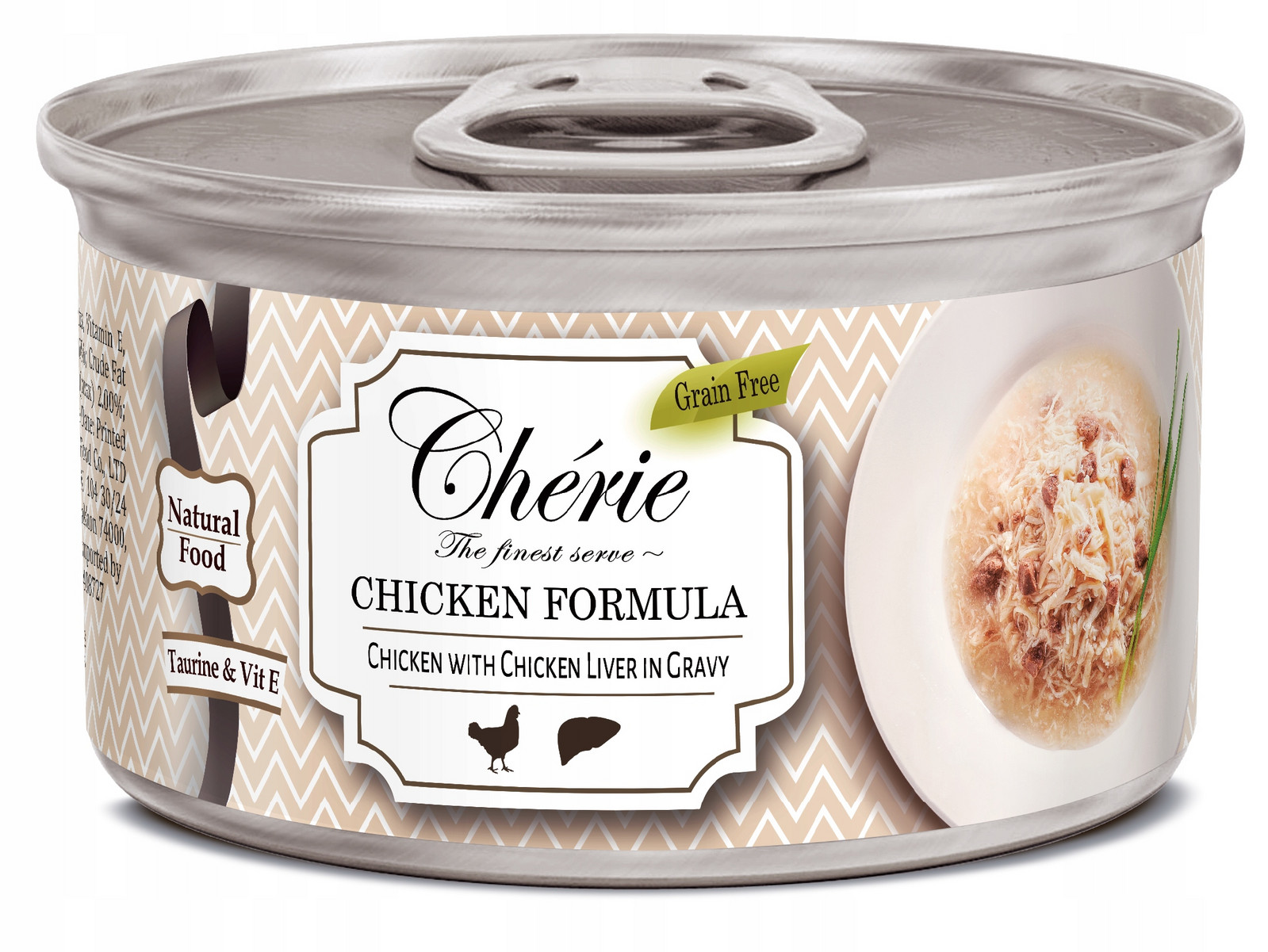 Chérie Premium Kuře s přídavkem jater v omáčce 12 x 80g