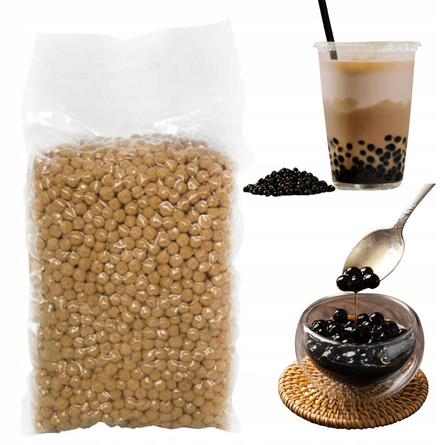 Tapioka Bubble Tea Černé perličky kuličky 3 kg