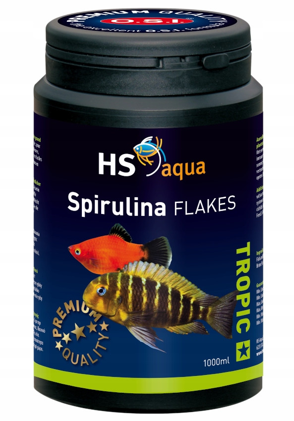 Hs Osi Spirulina Flakes 1000 ml/200 g Krmivo Pro Ryby