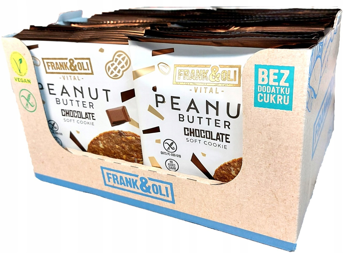 24x Frank&oli Sušenka Peanut Butter Chocolate Arašídové máslo s čokoládou