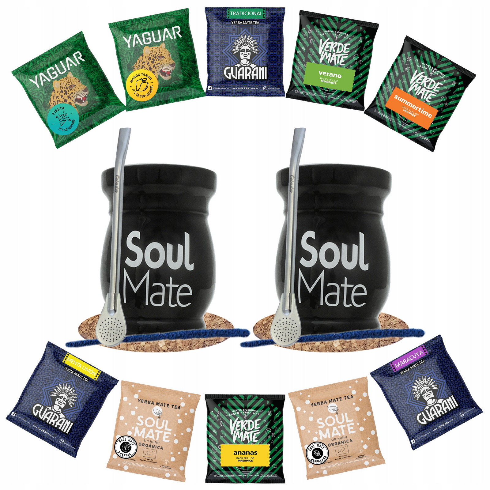 Yerba Mate Startovací sada pro dva 500g 10x50g