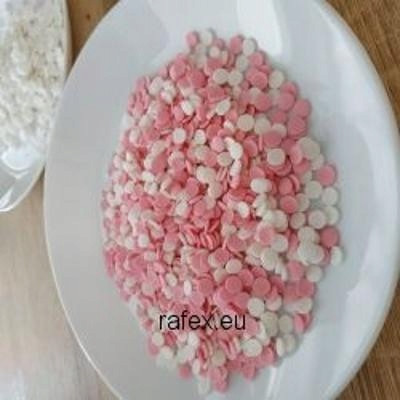 Posyp Konfety Bílo-růžové 1 Kg