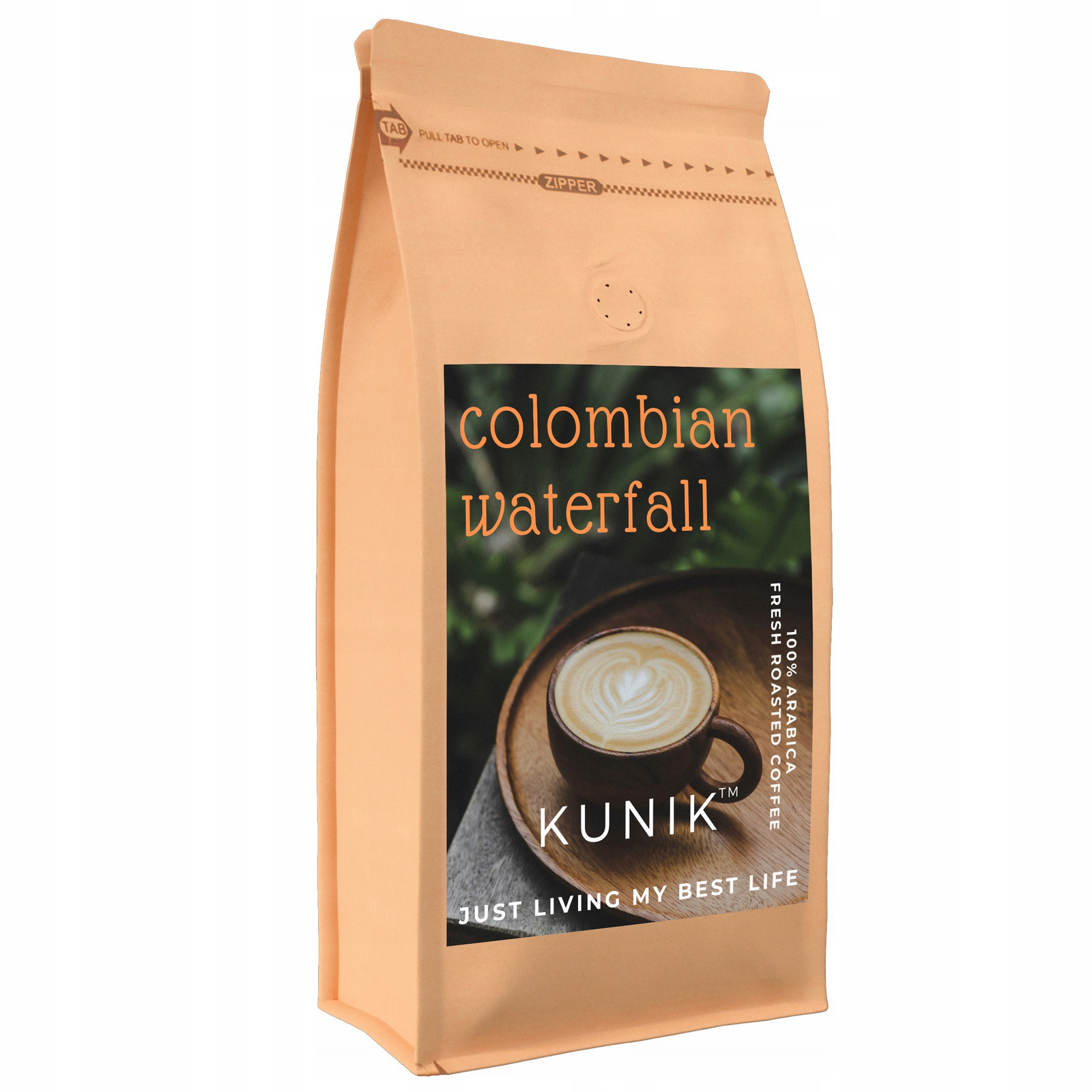 Káva zrnková 1kg Čerstvě Pražená 100% Arabica Colombian Waterfall Kolumbie