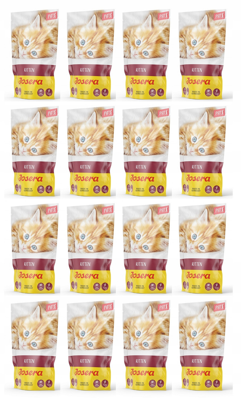 Josera Pate Kitten s lososovým olejem sada 16x85g