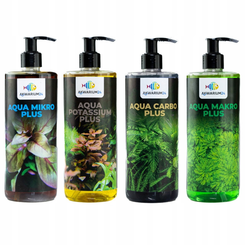 Carbo Uhlí v kapalině CO2 Hnojivo pro rostliny do akvária Aqua Carbo 4x500 ml