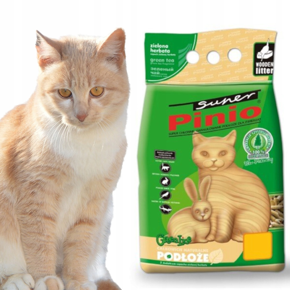 Stelivo Zelený Čaj Ptáci Králík Kočka Křeček 10L