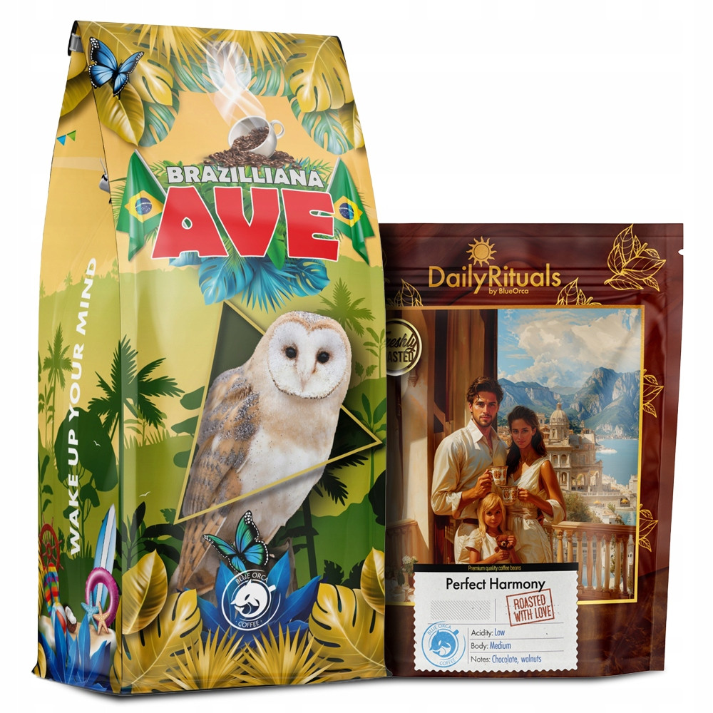 Káva zrnková 1kg Brazilliana Ave Perfect Harmony Čerstvě pražená +dárek