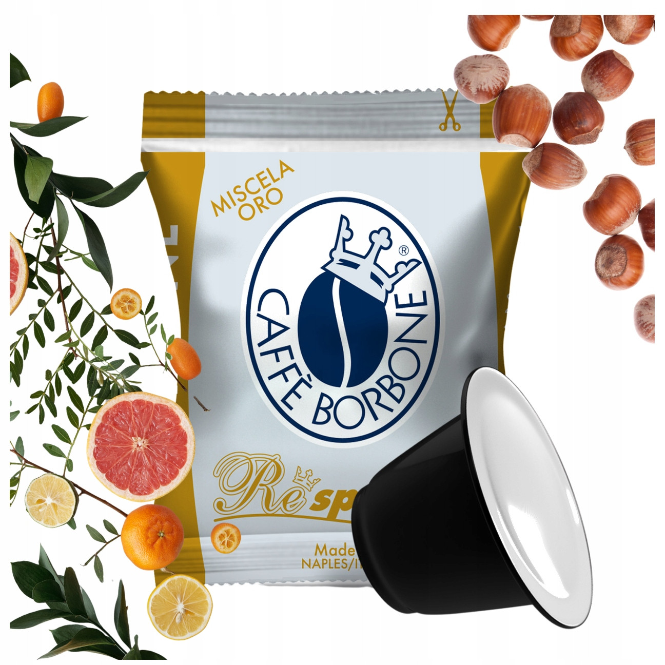 Káva v kapslích pro Nespresso Borbone Oro 100 ks 80% Arabika 20% Robusta