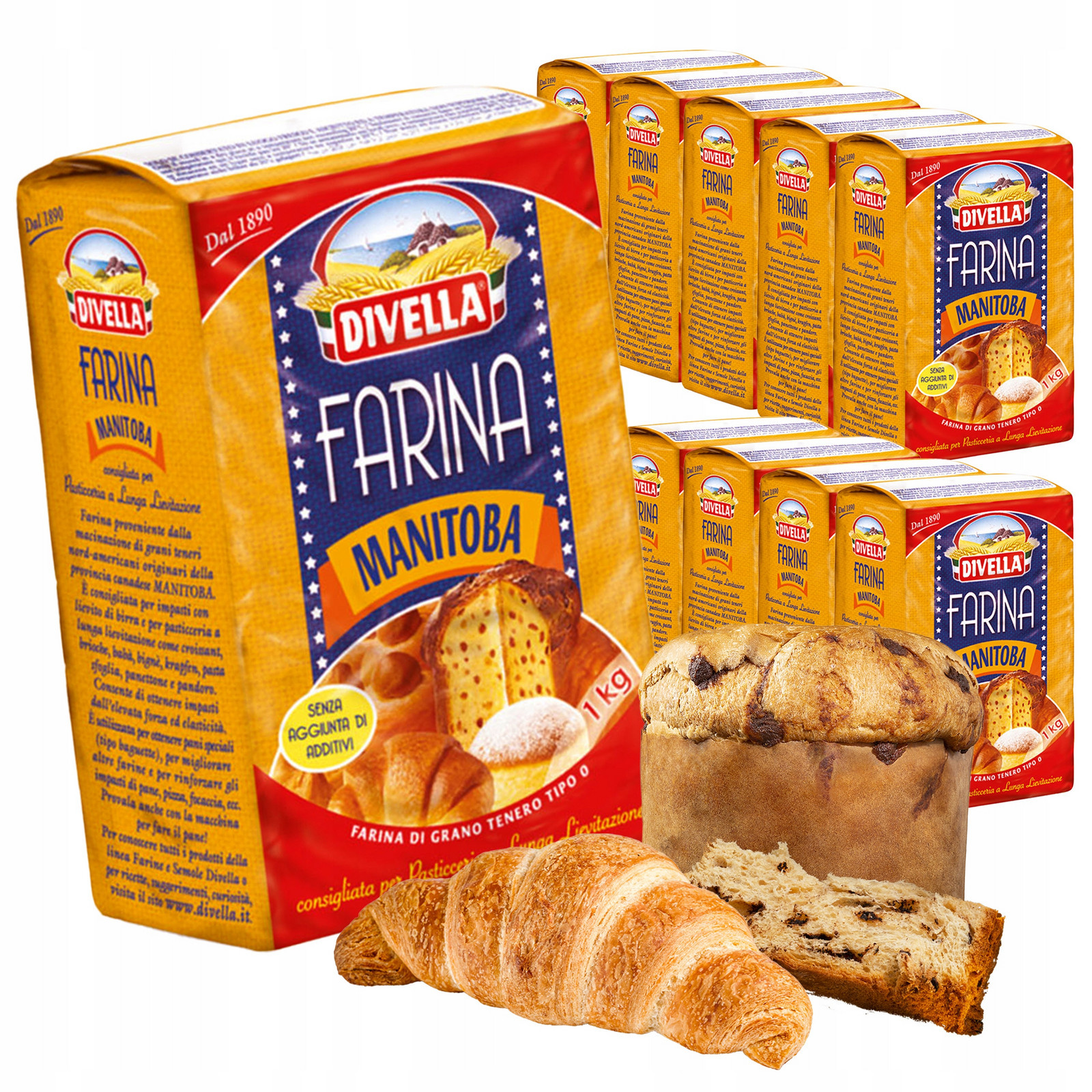 Mouka Manitoba na kynuté těsto 10x1kg Italská