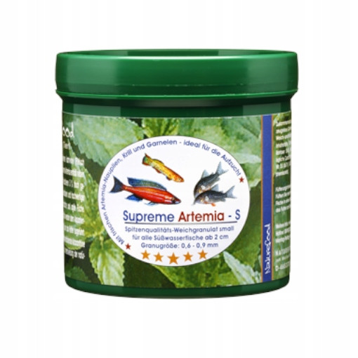 Naturefood Supreme Artemia S Krmivo Krmná Směs s Artemií 120g pro Ryby Akvárium