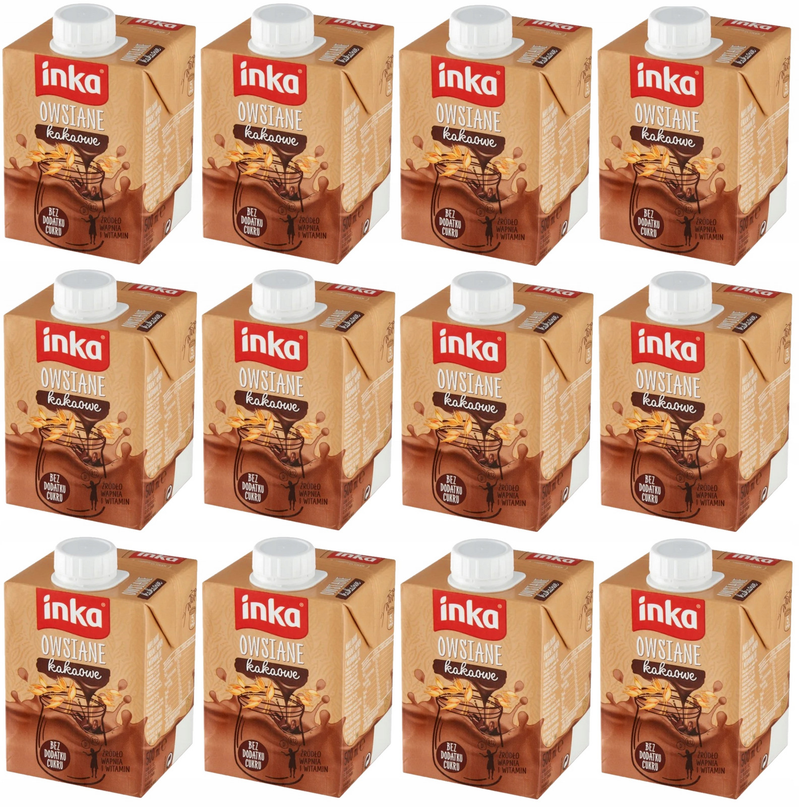 12x Inka Owsiane Kakaový ovesný nápoj 500ml