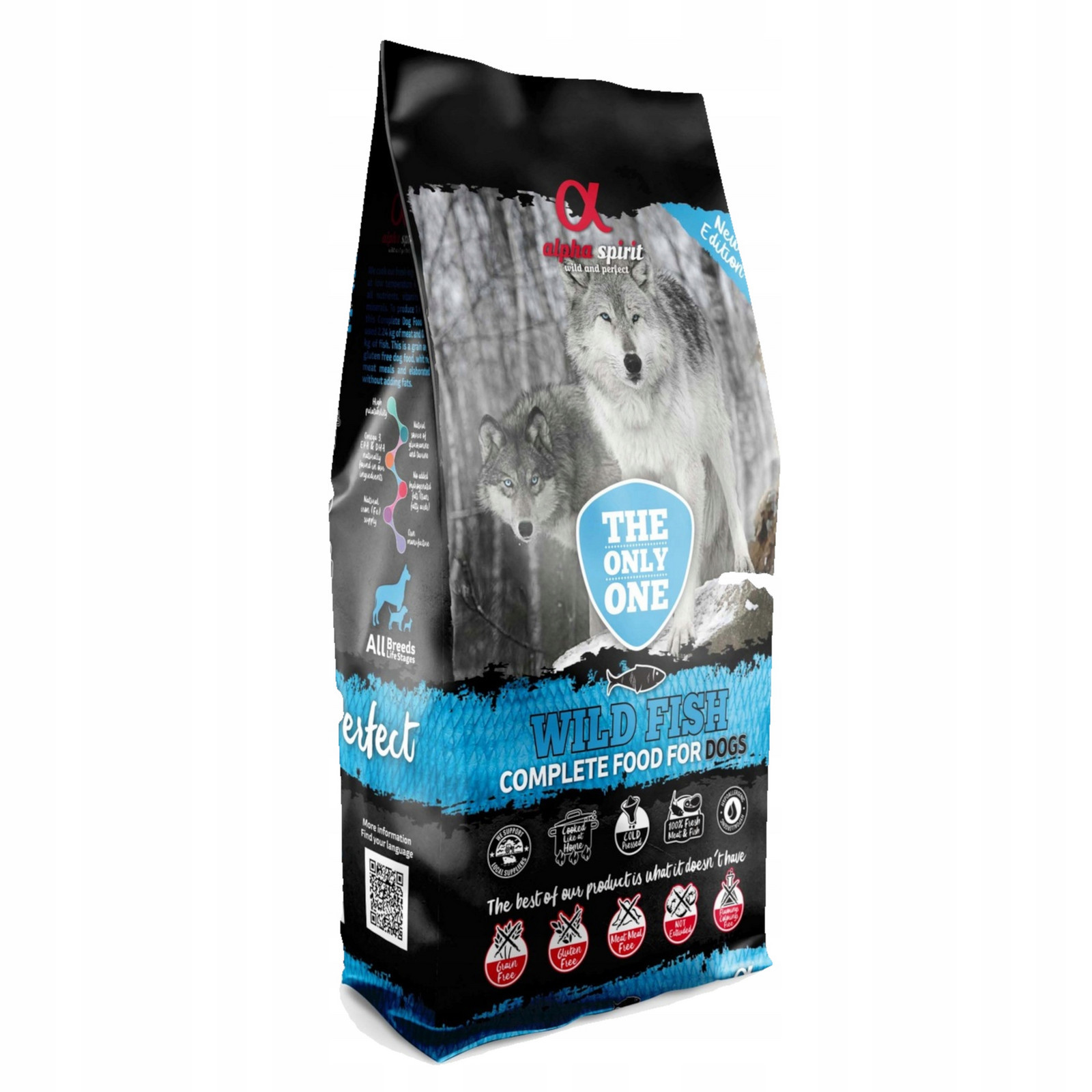 Alpha Spirit Wild Fish 85% Ryba kompletní Suché krmivo pro psa 12kg