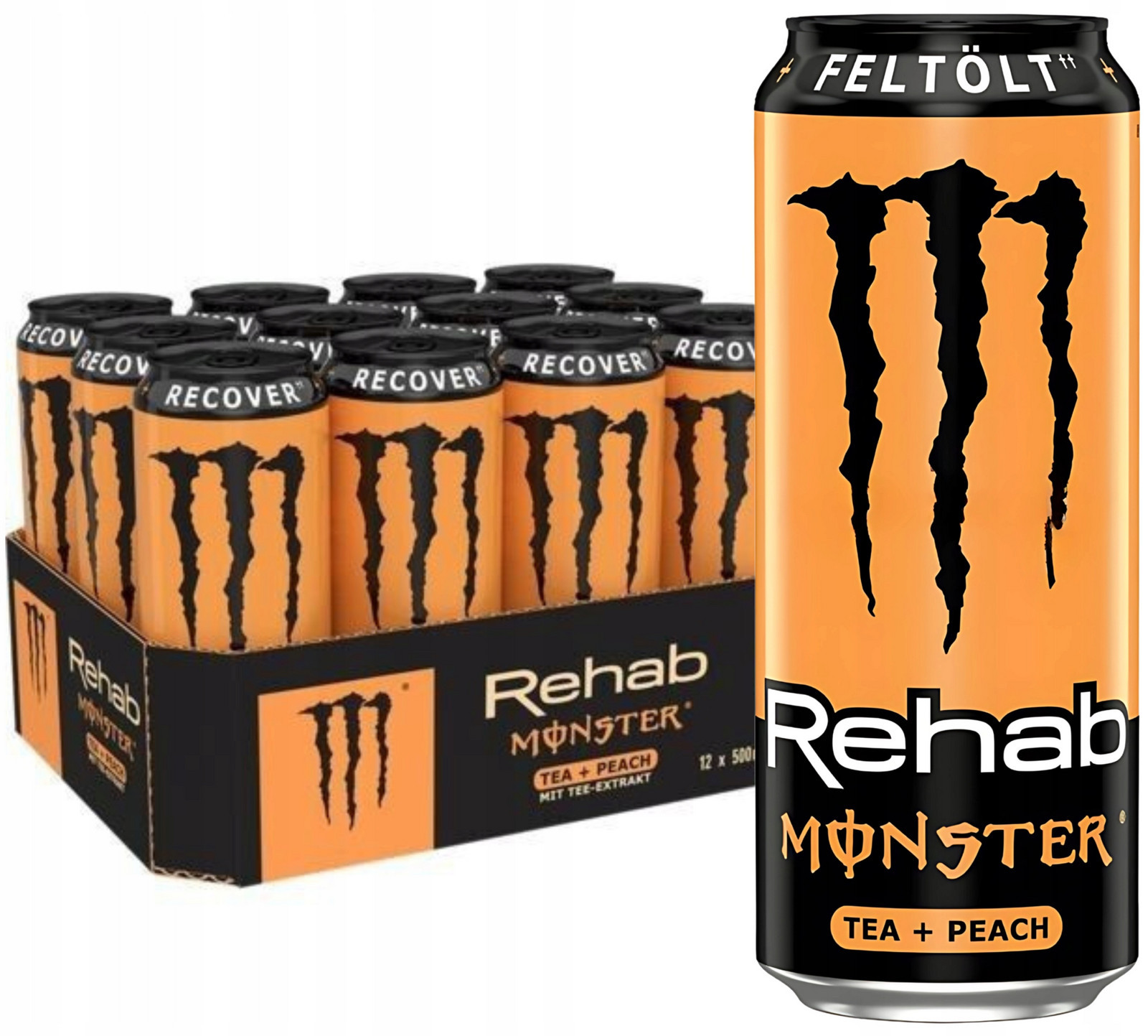 Monster rehab tea peach 12×0,5l