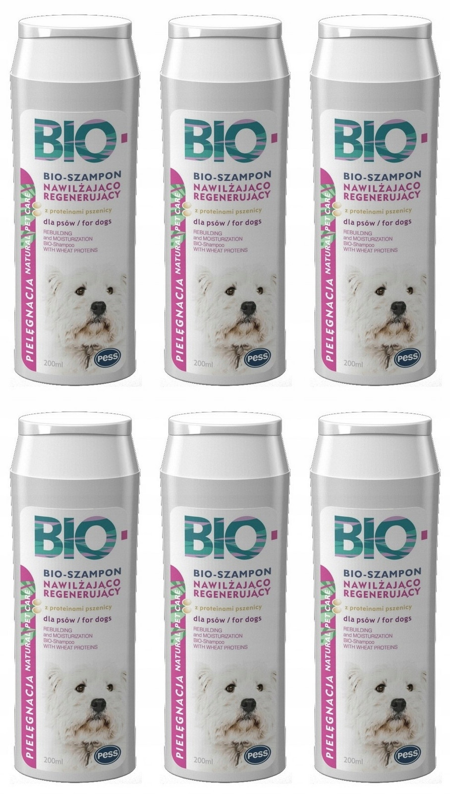 Šampon pro psa Pess 200 ml 6 kusů