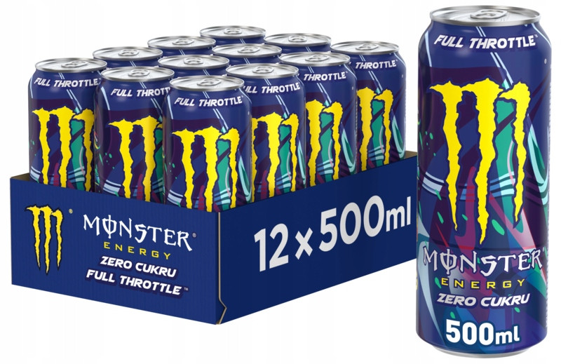 Monster Energy Full Throttle Energetický nápoj 12 x 500 ml
