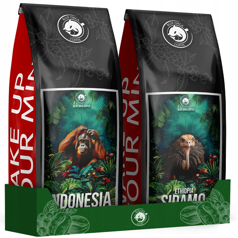 Káva Zianrista Indonésie Ethiopia 2x500g. Čerstvě Pražená. 100% Arabica
