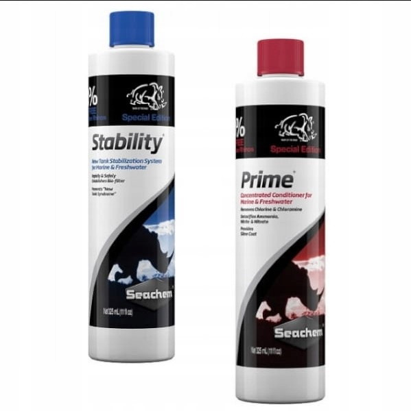 Seachem Stability Prime čistič bakterií sada do akvária 2x325ml