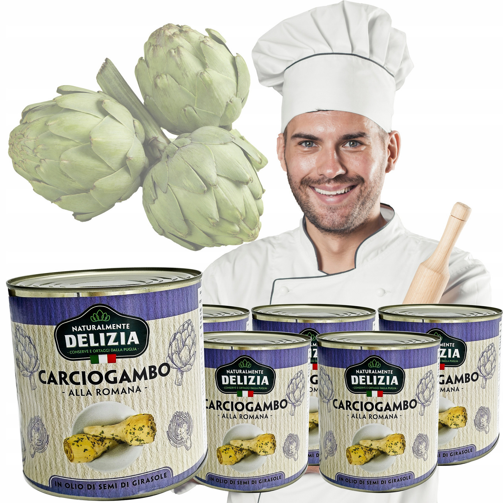 Artyčoky Stonkem 6X2650ML V Oleji