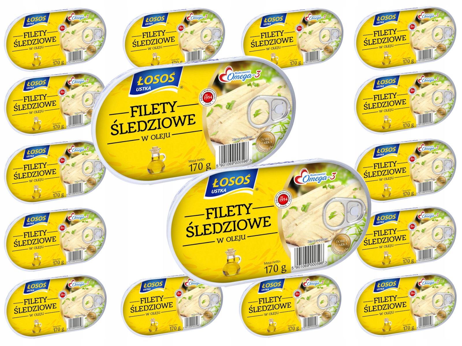 Łosoś Ustka Sleďové Filé V Oleji 170g x16ks