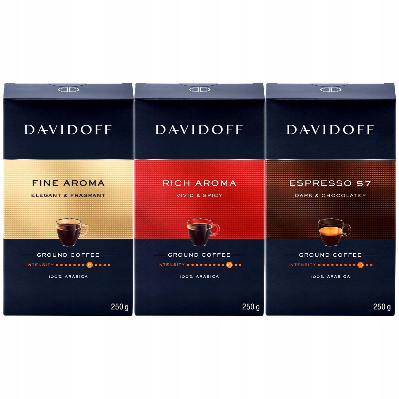 Set Mletá káva Davidoff Fine Aroma Espresso Rich Aroma 250G
