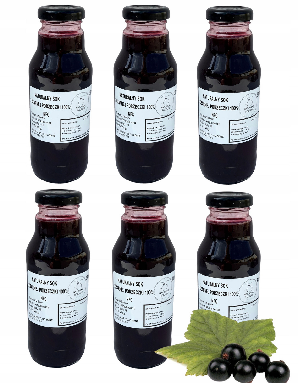 6x 330 ml šťáva z Černého Řečiště 100% (0,3l, Nfc)