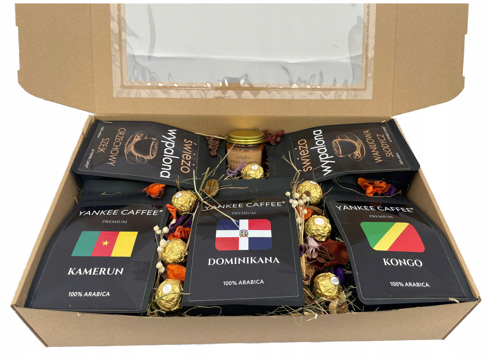 Sada zrnkových káv jako dárek Čerstvě pražené v krabičce s okénkem