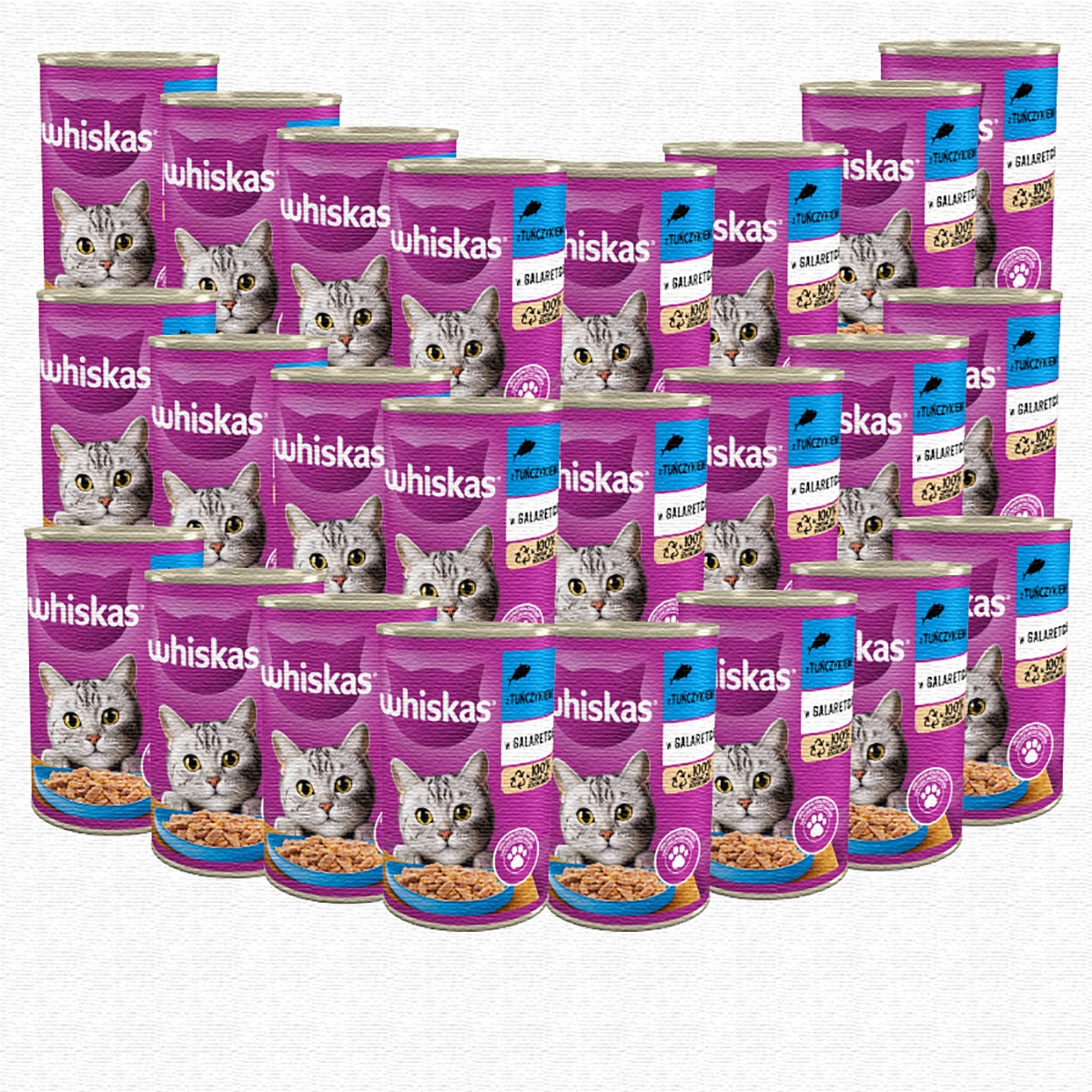 Whiskas Tuňák želé 9,6kg 24x400g Plechovka Krmivo Vlhké Pro Kočky
