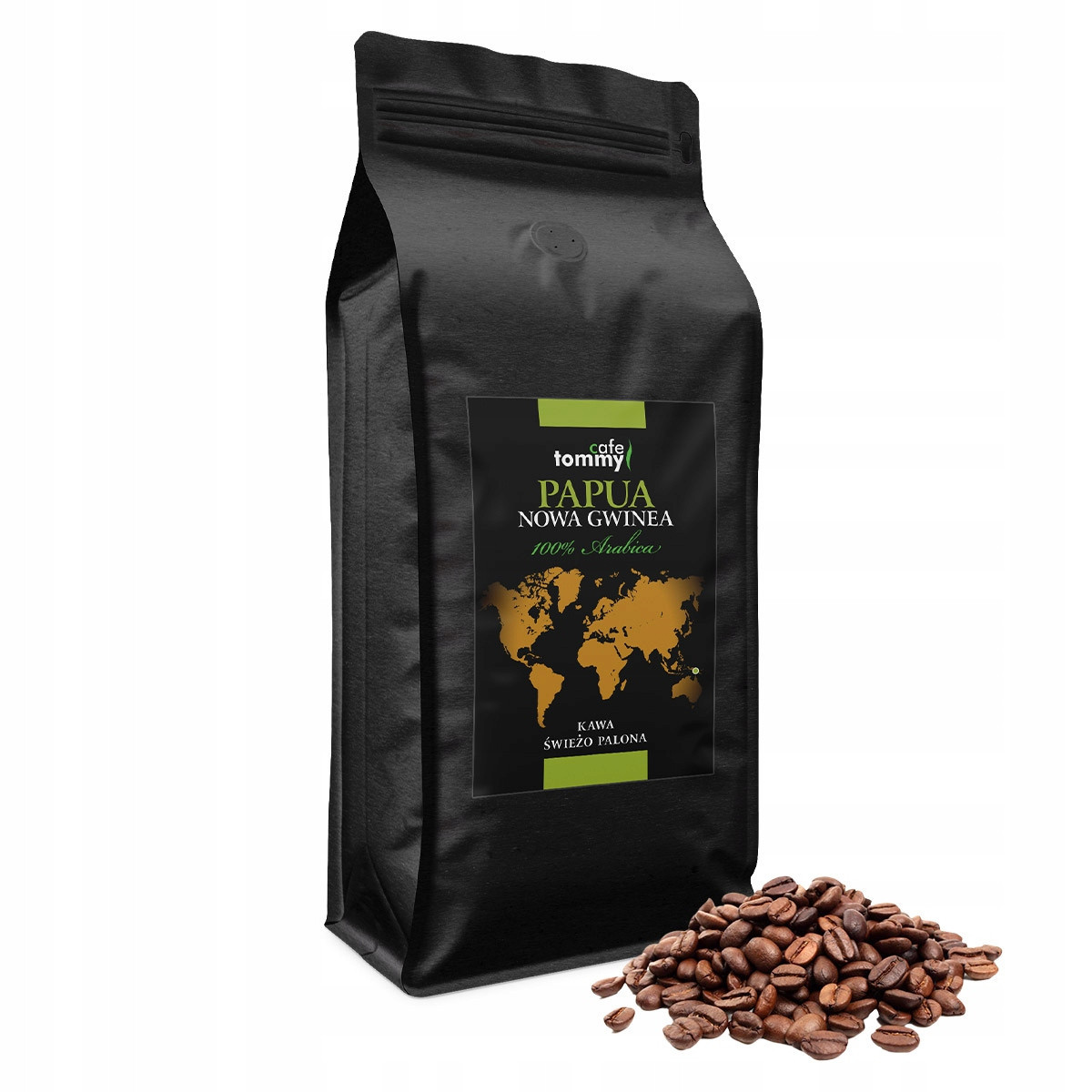 Káva zrnková 1kg 100% Arabica Čerstvě pražená Papua Nová Guinea Aa Sigiri