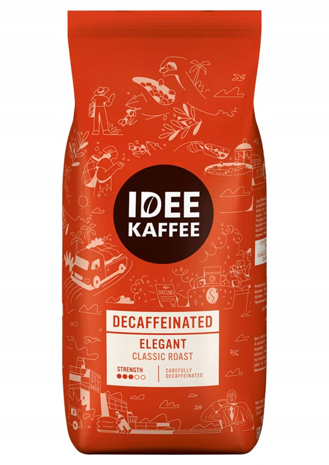 Káva zrnková míchaná Idee Kaffee Decaffeinated 1000 g
